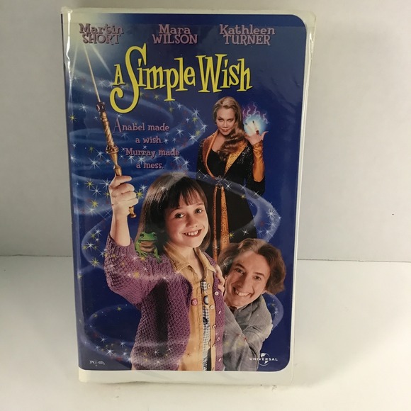 Universal Studios Home Video Other - A Simple Wish VHS 1997 Martin Short Mara Wilson Universal Clamshell Case Movie